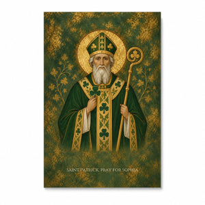 Saint Patrick Personalized Canvas Wall Art - Canvas Wall Art, front view
