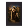Sancta Teresia Canvas Wall Art - Catholic Wall Art, front view