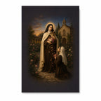 Sancta Teresia Canvas Wall Art - Catholic Wall Art, front view