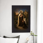 Sancta Teresia Canvas Wall Art - Catholic Wall Art, detail view
