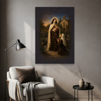 Sancta Teresia Canvas Wall Art - Catholic Wall Art, styled in the home