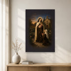 Sancta Teresia Canvas Wall Art - Catholic Wall Art, gift presentation