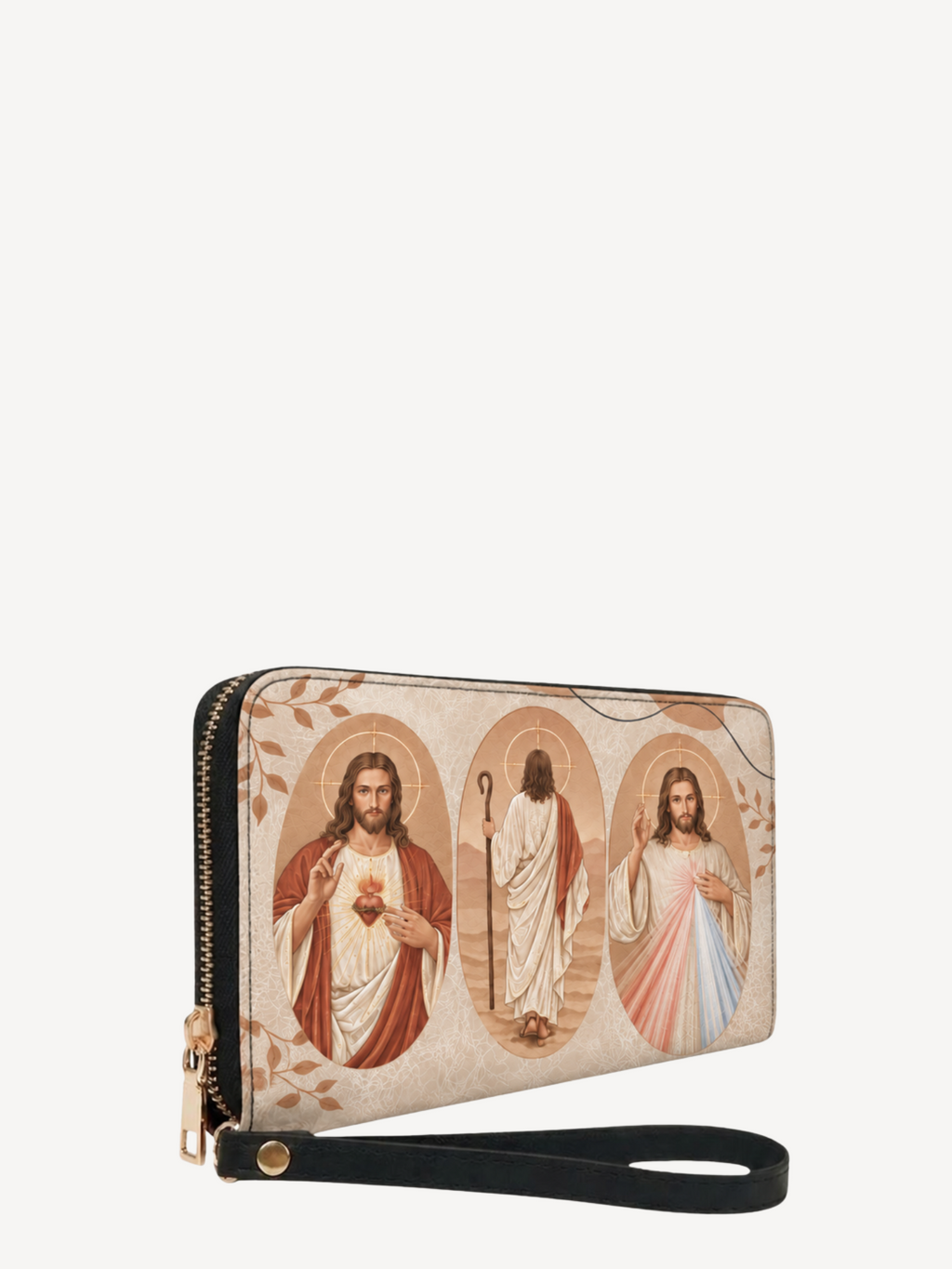 Savior Leather Wallet - Christian Wallet, detail view