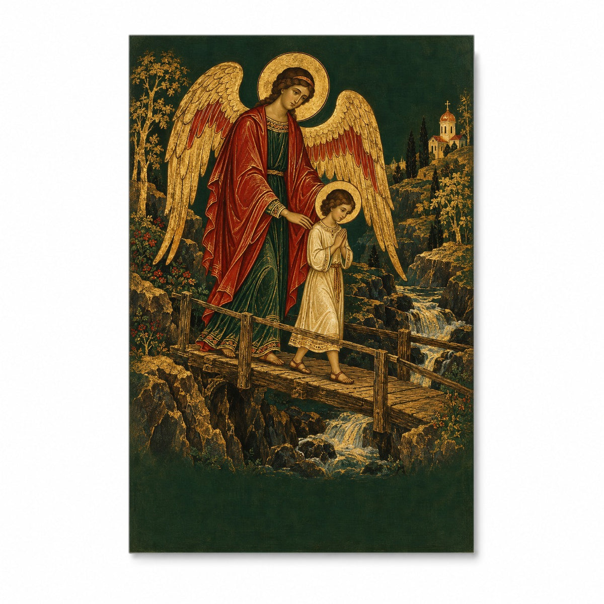 Scutum Fidei IV Canvas Wall Art - Catholic Wall Art, front view