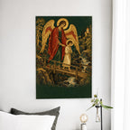 Scutum Fidei IV Canvas Wall Art - Catholic Wall Art, detail view