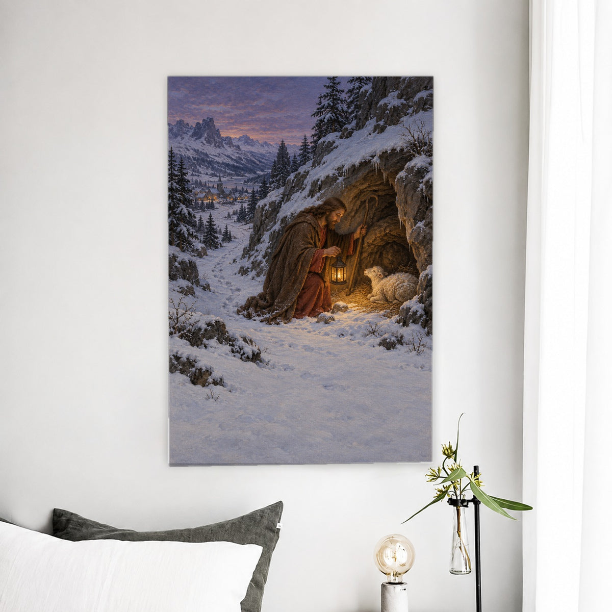 Seek Thy Servant Canvas Wall Art - Christian Wall Art, detail view