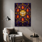 Septem Dona Canvas Wall Art - Catholic Wall Art, styled in the home