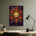 Septem Dona Canvas Wall Art - Catholic Wall Art, close-up of the print