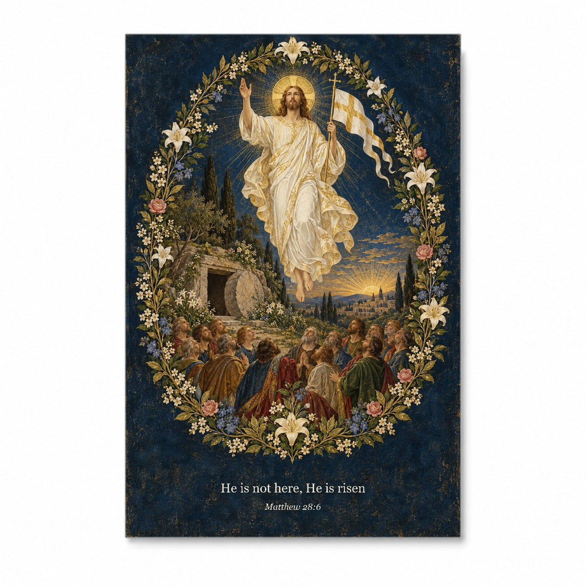 Sepulcrum Vacuum II Canvas Wall Art - Catholic Wall Art, front view