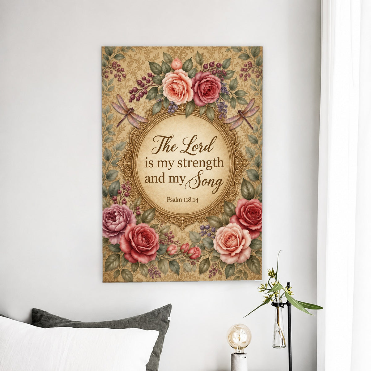 Serenity Canvas Wall Art - Catholic Wall Art, detail view