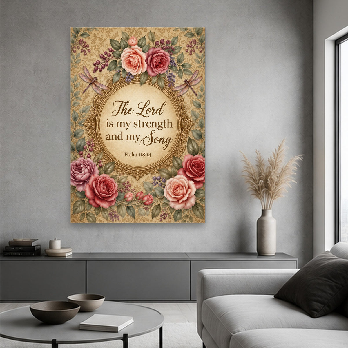 Serenity Canvas Wall Art - Catholic Wall Art, hanging display