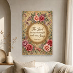 Serenity Canvas Wall Art - Catholic Wall Art, scale reference