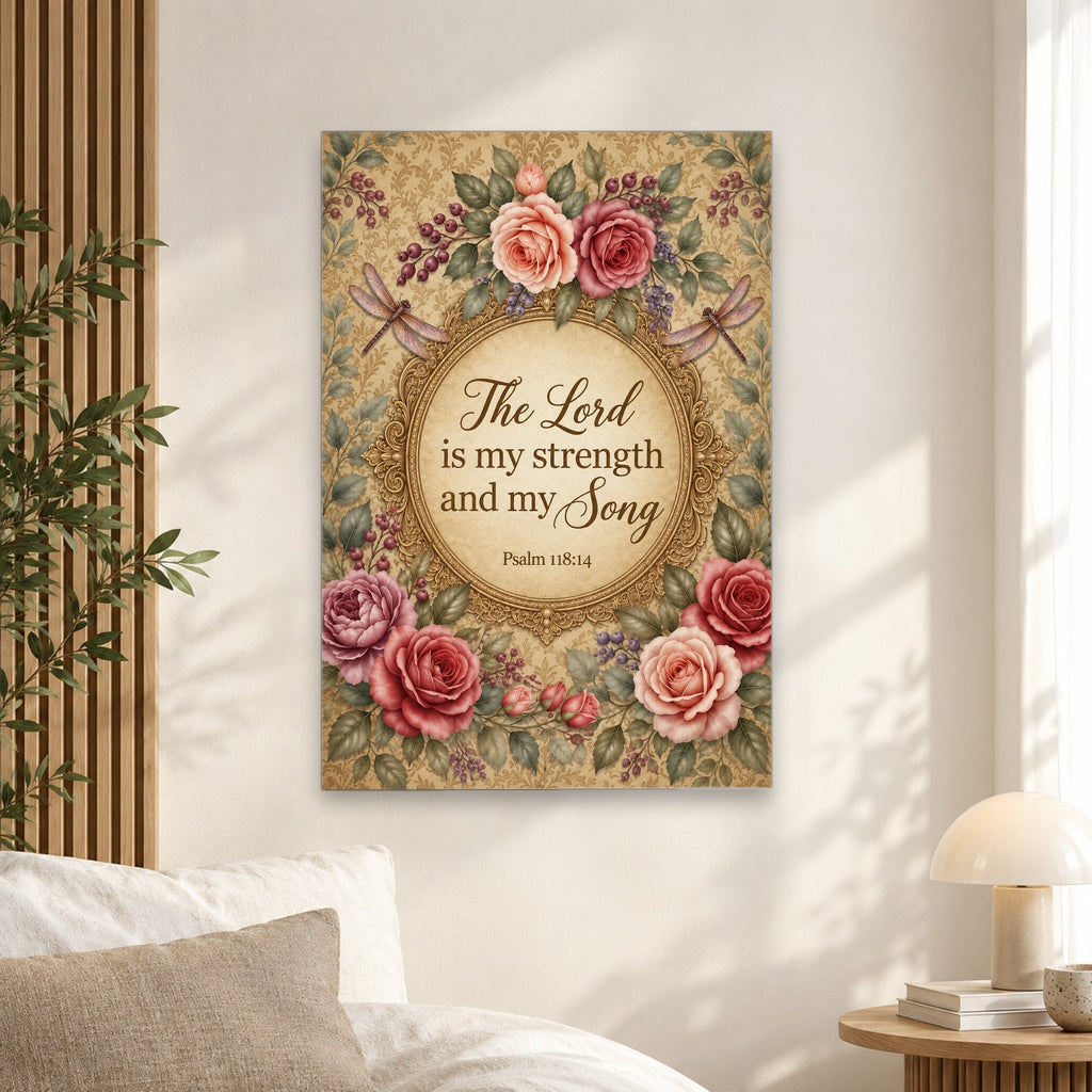 Serenity Canvas Wall Art - Catholic Wall Art, alternate angle