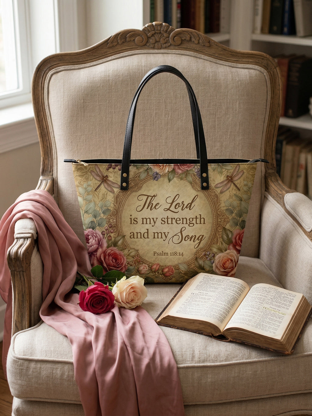 "Serenity" Leather Tote Bag