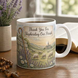 Shepherd Of The Hills Ceramic Mug - Christian Coffee Mug, front view