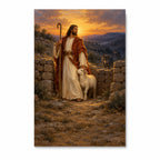 Shield of the Flock Canvas Wall Art - Catholic Wall Art, front view