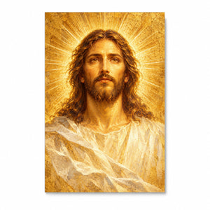 Shining Face Canvas Wall Art - Catholic Wall Art, front view