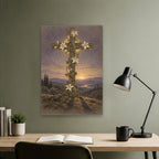 Signum Salutis II Canvas Wall Art - Catholic Wall Art, close-up of the print