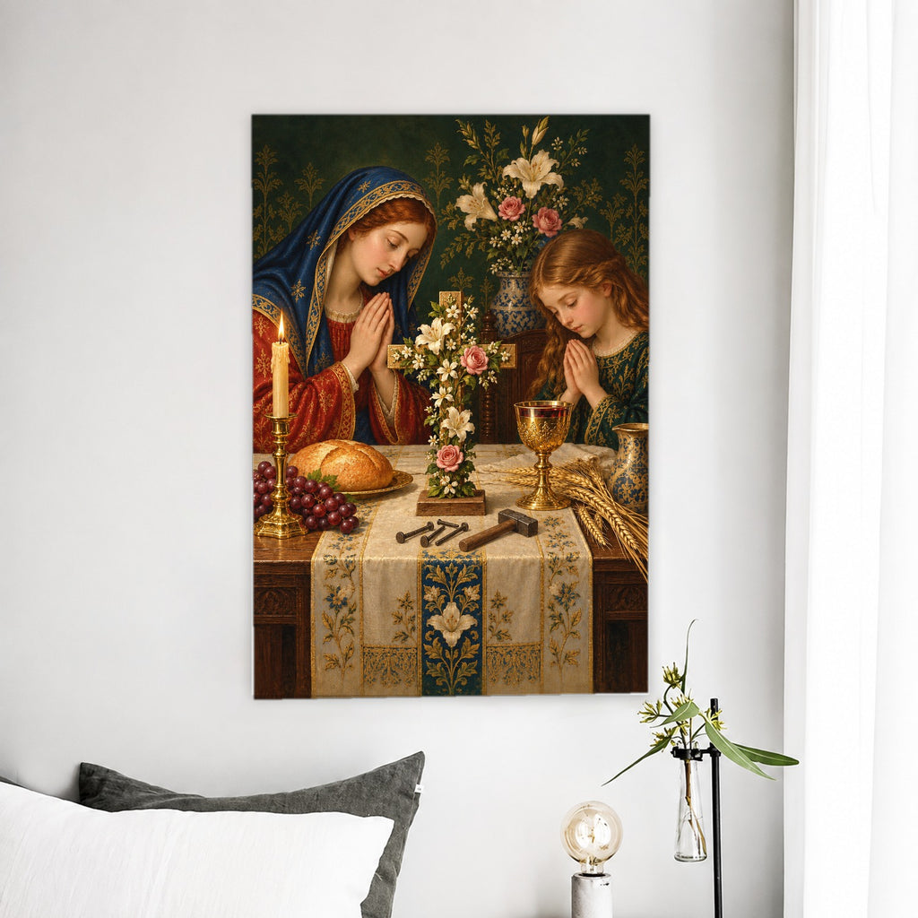 Signum Salutis IV Canvas Wall Art - Catholic Wall Art, detail view