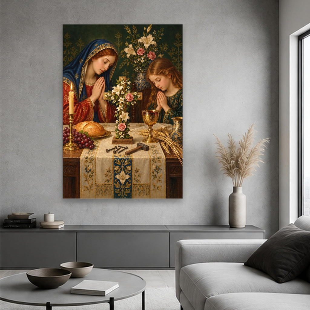 Signum Salutis IV Canvas Wall Art - Catholic Wall Art, hanging display
