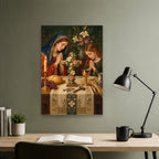 Signum Salutis IV Canvas Wall Art - Catholic Wall Art, close-up of the print