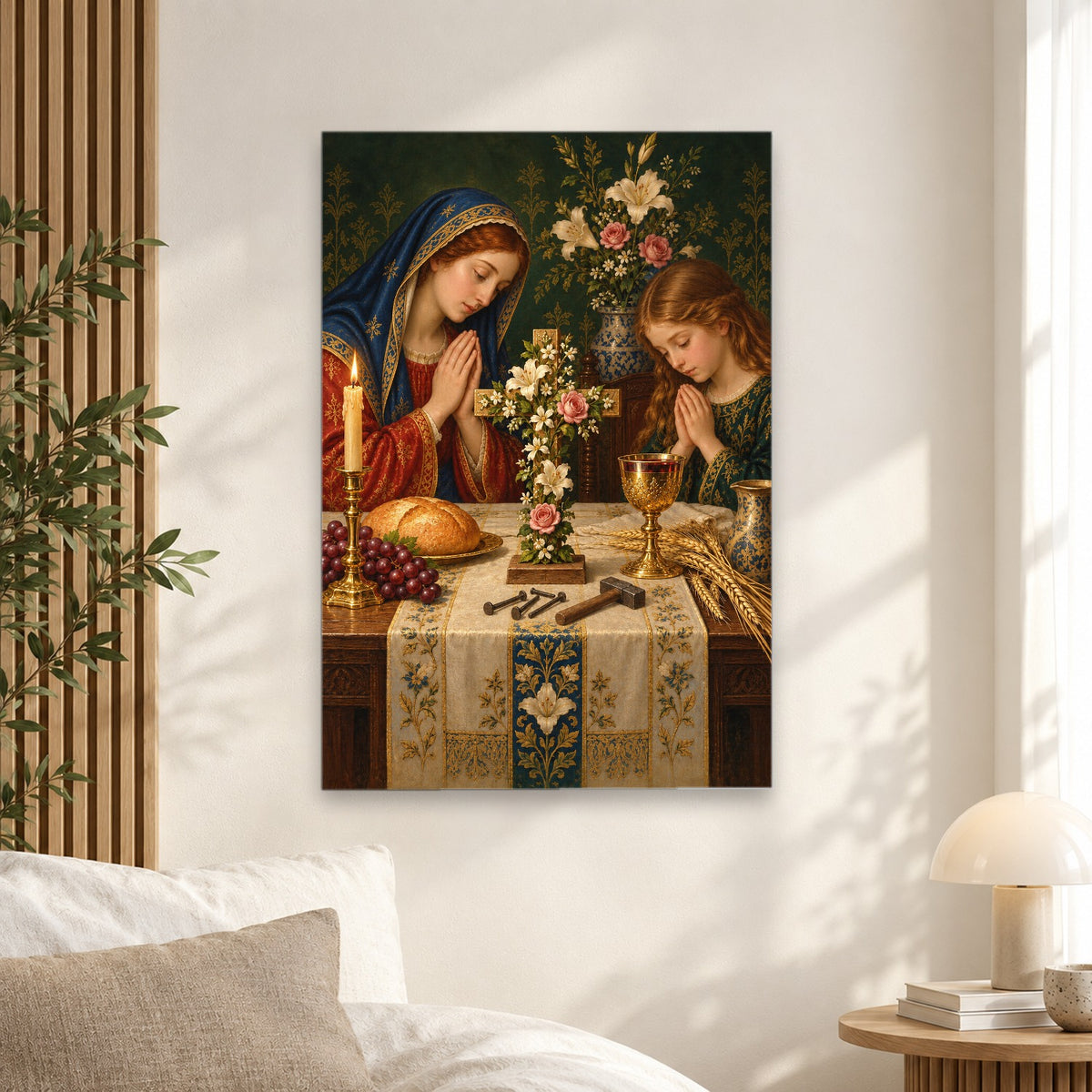 Signum Salutis IV Canvas Wall Art - Catholic Wall Art, alternate angle
