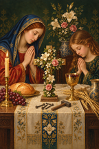 Signum Salutis IV Canvas Wall Art - Catholic Wall Art, lifestyle scene