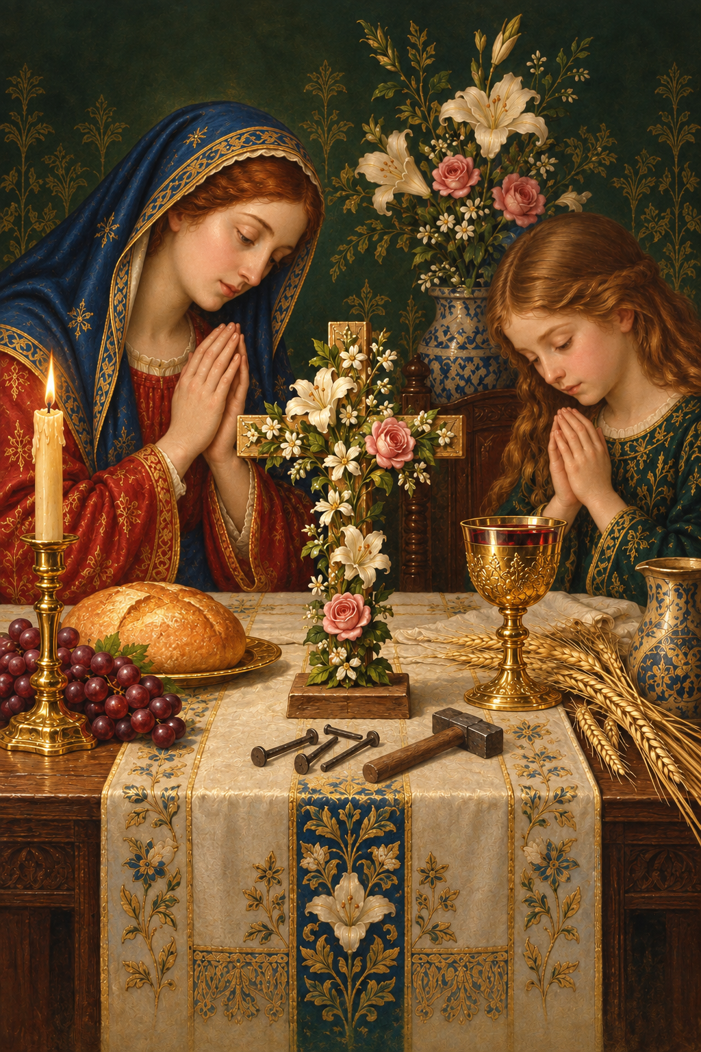 Signum Salutis IV Canvas Wall Art - Catholic Wall Art, lifestyle scene