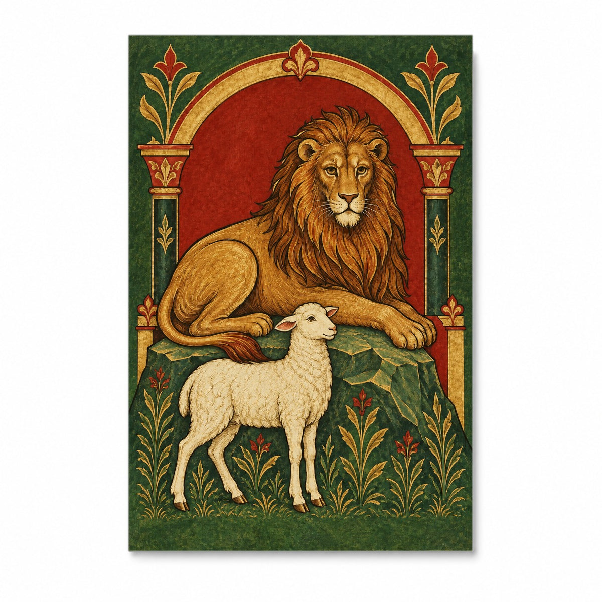 Sile et Scito II Canvas Wall Art - Catholic Wall Art, front view