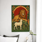 Sile et Scito II Canvas Wall Art - Catholic Wall Art, detail view