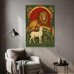 Sile et Scito II Canvas Wall Art - Catholic Wall Art, styled in the home