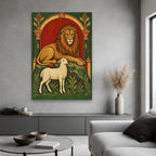 Sile et Scito II Canvas Wall Art - Catholic Wall Art, hanging display