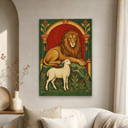 Sile et Scito II Canvas Wall Art - Catholic Wall Art, scale reference