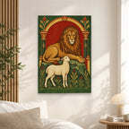 Sile et Scito II Canvas Wall Art - Catholic Wall Art, alternate angle