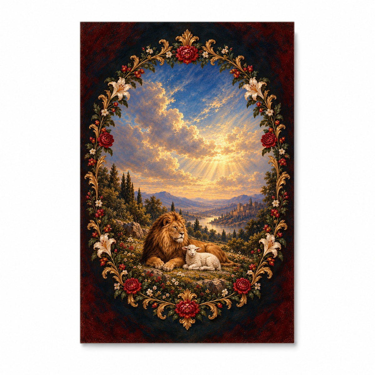 Sile et Scito IV Canvas Wall Art - Catholic Wall Art, front view