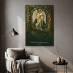 Silva Angelica Canvas Wall Art - Catholic Wall Art, styled in the home