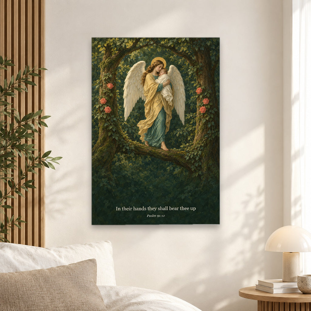 Silva Angelica Canvas Wall Art - Catholic Wall Art, alternate angle