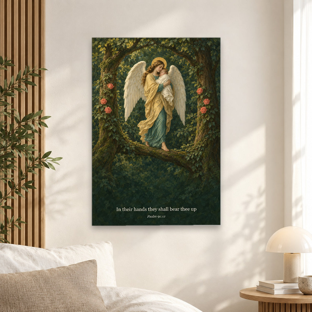 Silva Angelica Canvas Wall Art - Catholic Wall Art, alternate angle