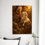 Sought and Found Canvas Wall Art - Catholic Wall Art, detail view