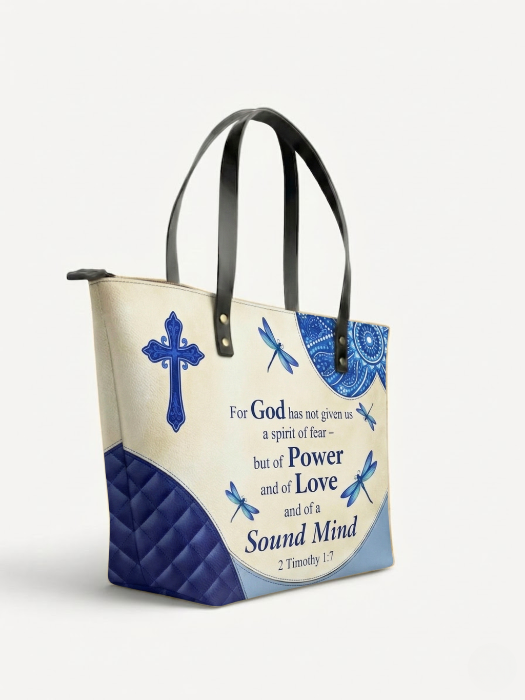 "Sound Mind" Leather Tote Bag