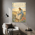 Sparrows at Dawn Canvas Wall Art - Christian Wall Art, detail view