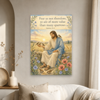 Sparrows at Dawn Canvas Wall Art - Christian Wall Art, gift presentation