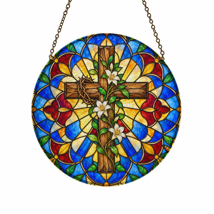 Spes Unica II Glass Suncatcher