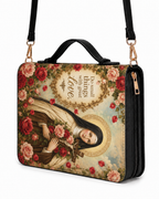 St. Thérèse of the Child Jesus Bible Cover - PU Leather Bible Cover, hanging display