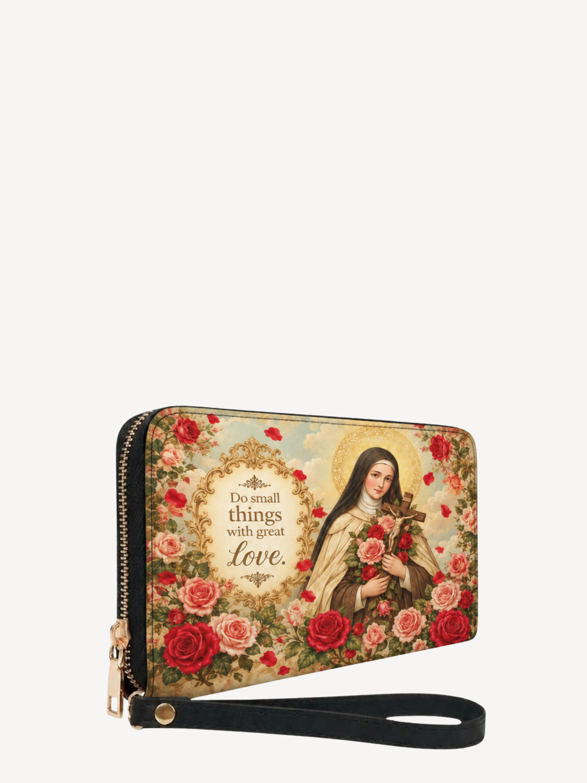 St. Thérèse of the Child Jesus PU Leather Wallet - Christian Wallet, gift presentation