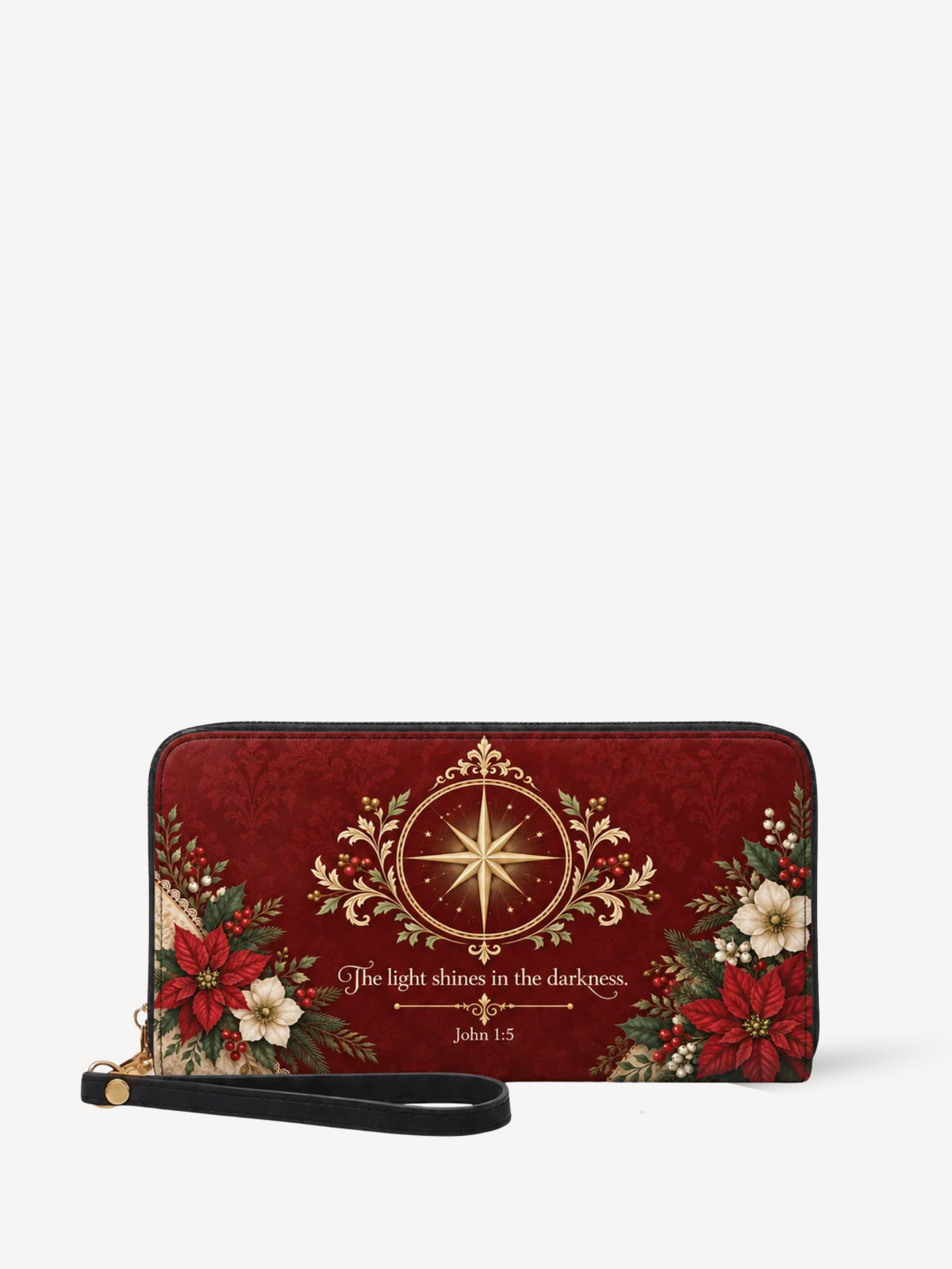 Star of Faith PU Leather Wallet - Christian Wallet, front view