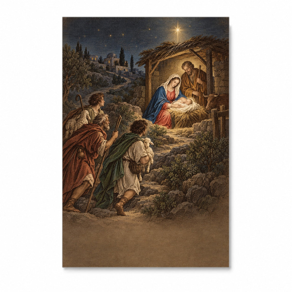 Stella Bethlehem III Canvas Wall Art - Catholic Wall Art, front view