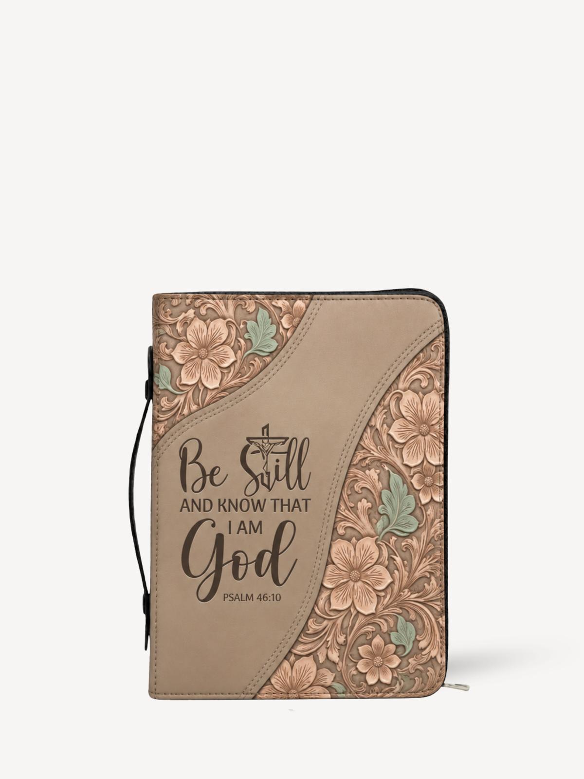 Still & Trust Bible Cover - Leather Bible Cover, front view