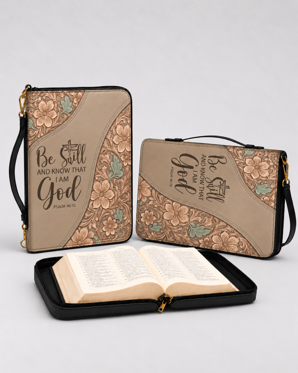 Still & Trust Bible Cover - Leather Bible Cover, styled in the home