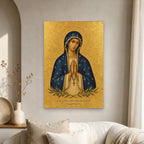 Strong as Death Canvas Wall Art - Catholic Wall Art, scale reference